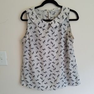 To the Nines Sleeveless Top in Zebra